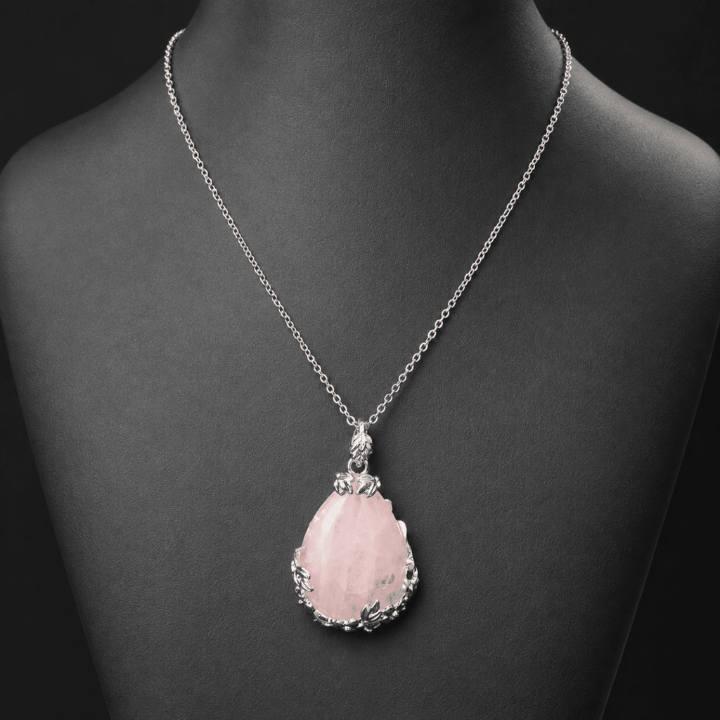Blush Fortune Rose Quartz Necklace - Glinn Studio