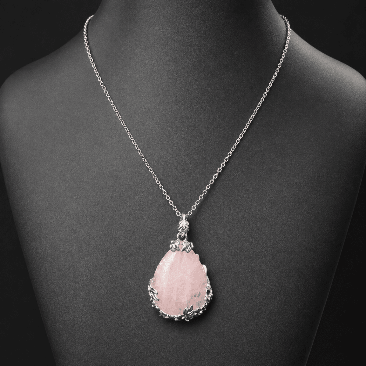 Blush Fortune Rose Quartz Necklace - Glinn Studio