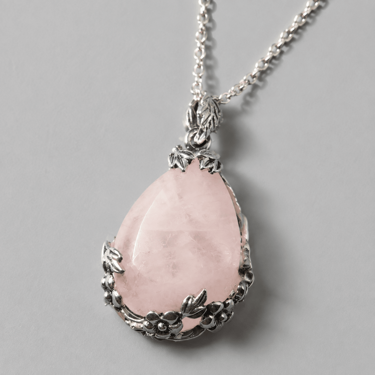 Blush Fortune Rose Quartz Necklace - Glinn Studio