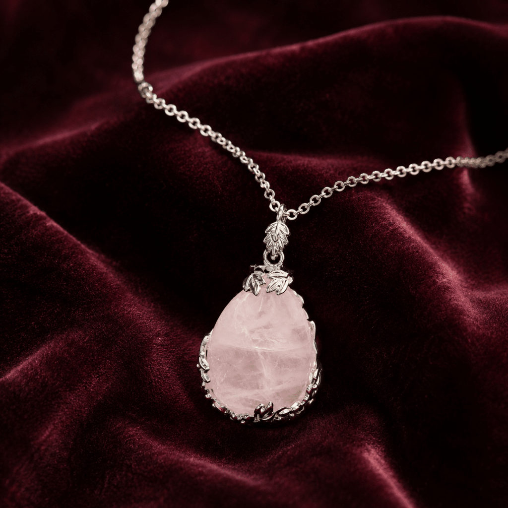 Blush Fortune Rose Quartz Necklace - Glinn Studio