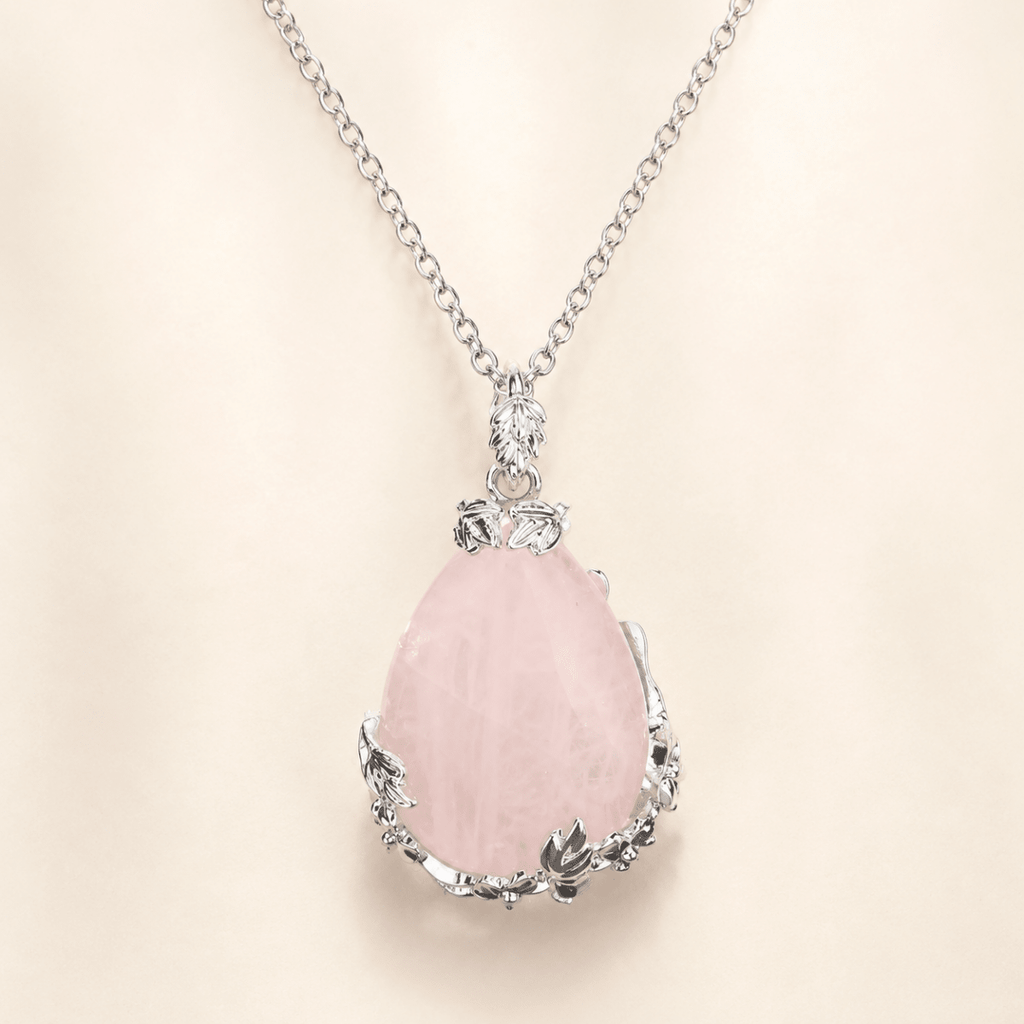 Blush Fortune Rose Quartz Necklace - Glinn Studio