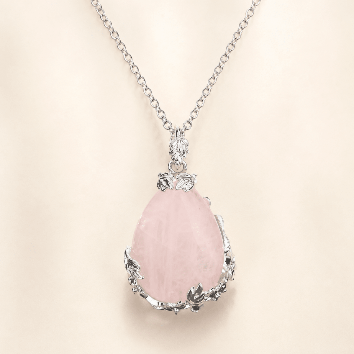 Blush Fortune Rose Quartz Necklace - Glinn Studio