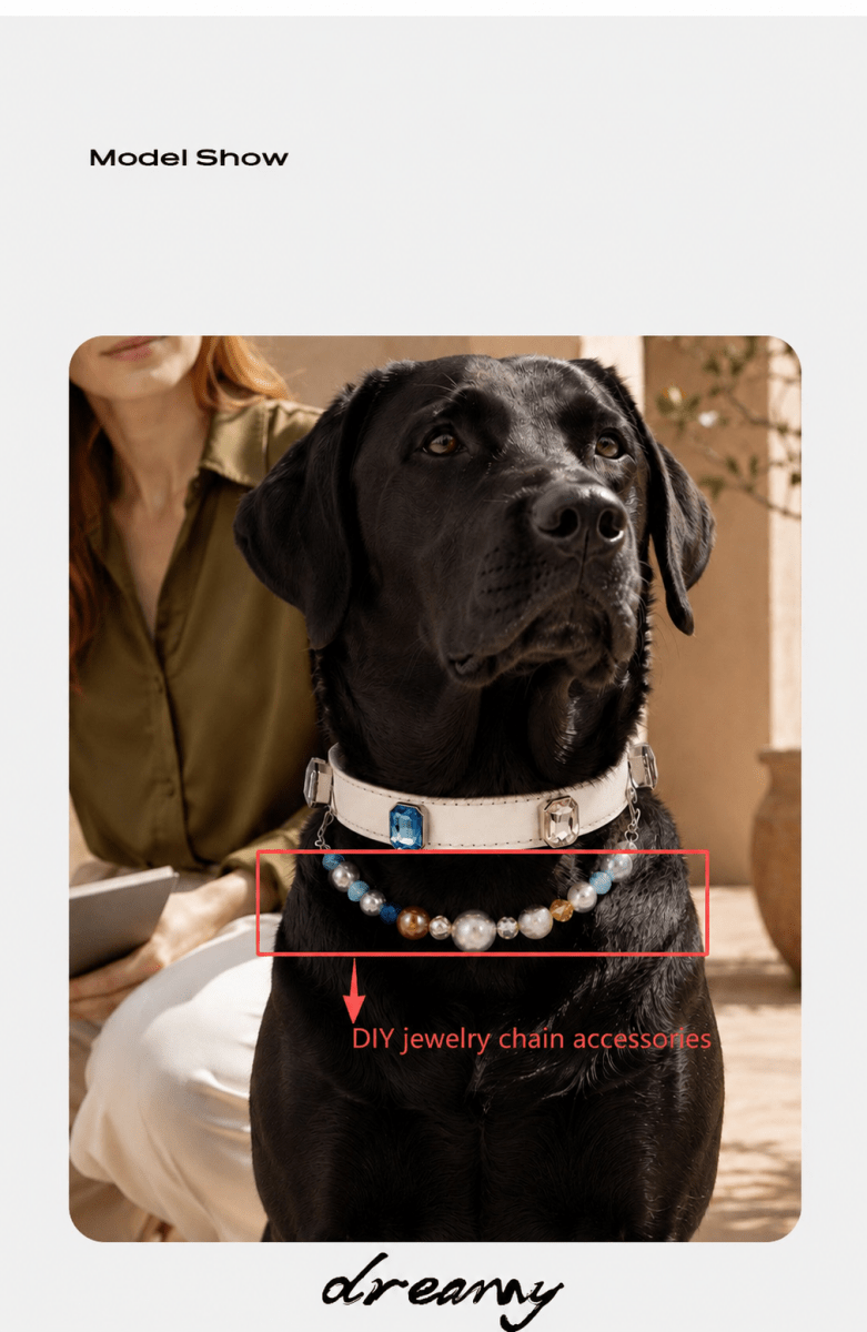DIY pet collar jewelry chain accessories（jewelry chain only） - Glinn Studio