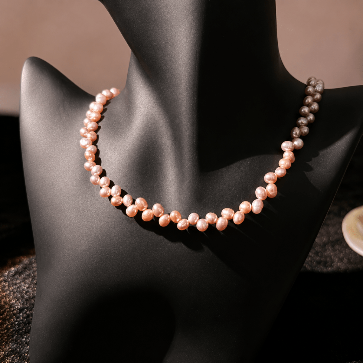 GLINN Blush Tide Pearl Necklace - Glinn Studio