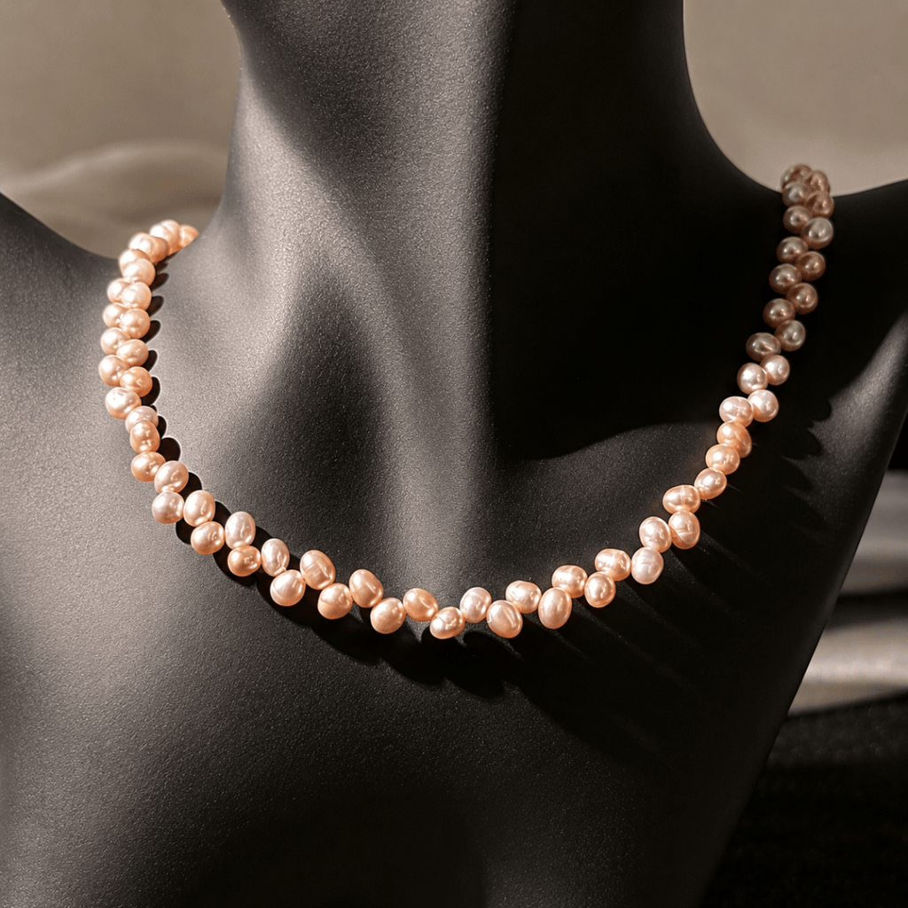 GLINN Blush Tide Pearl Necklace - Glinn Studio