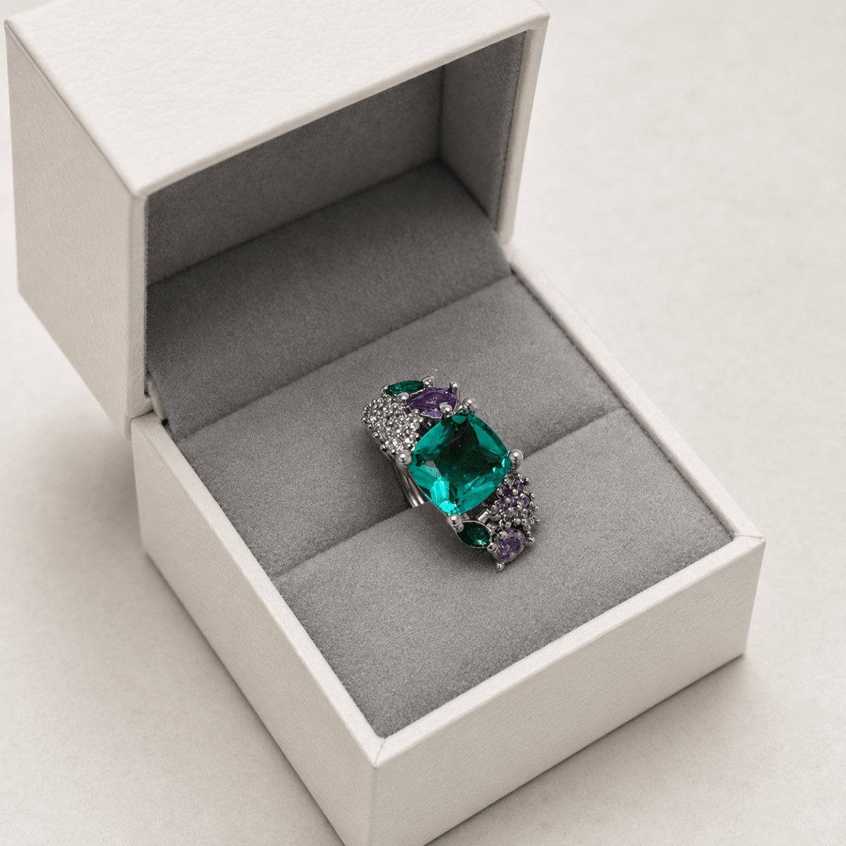GLINN Chromatic Icon Zircon Ring - Glinn Studio