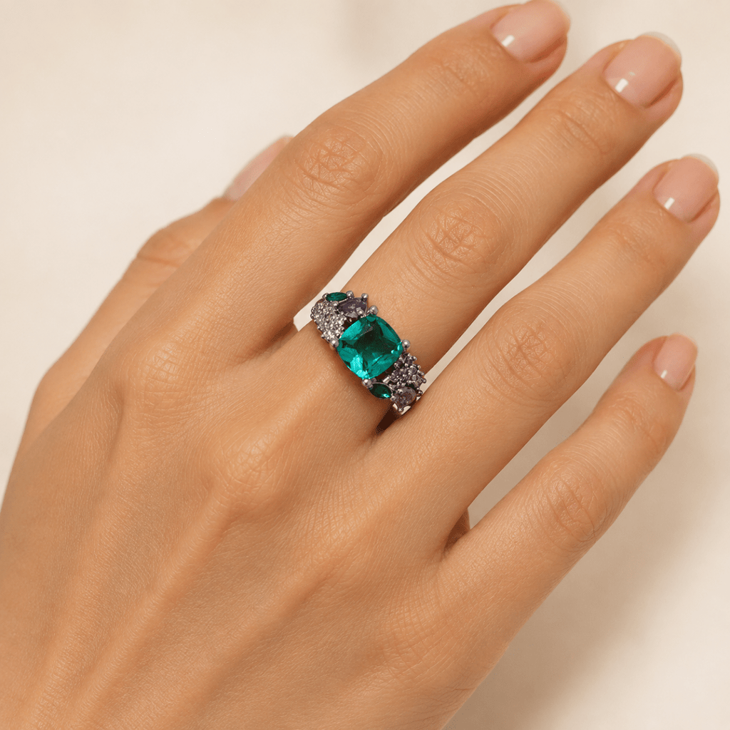 GLINN Chromatic Icon Zircon Ring - Glinn Studio