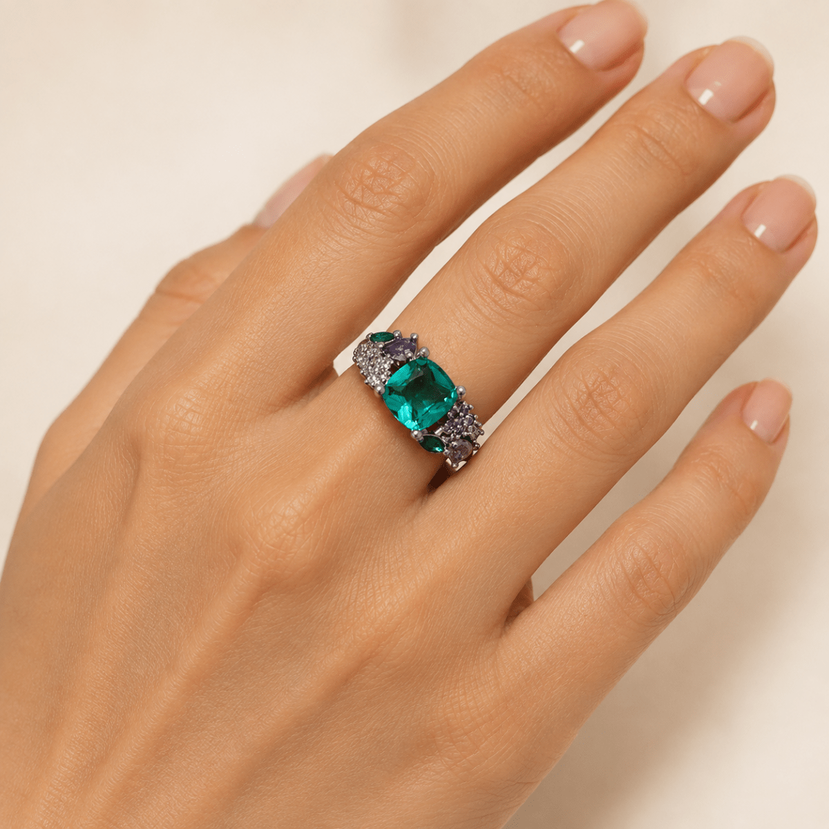 GLINN Chromatic Icon Zircon Ring - Glinn Studio