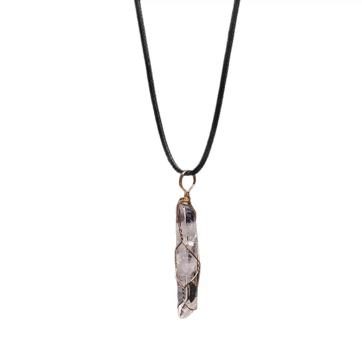 GLINN Clear Fortune Quartz Necklace - Glinn Studio