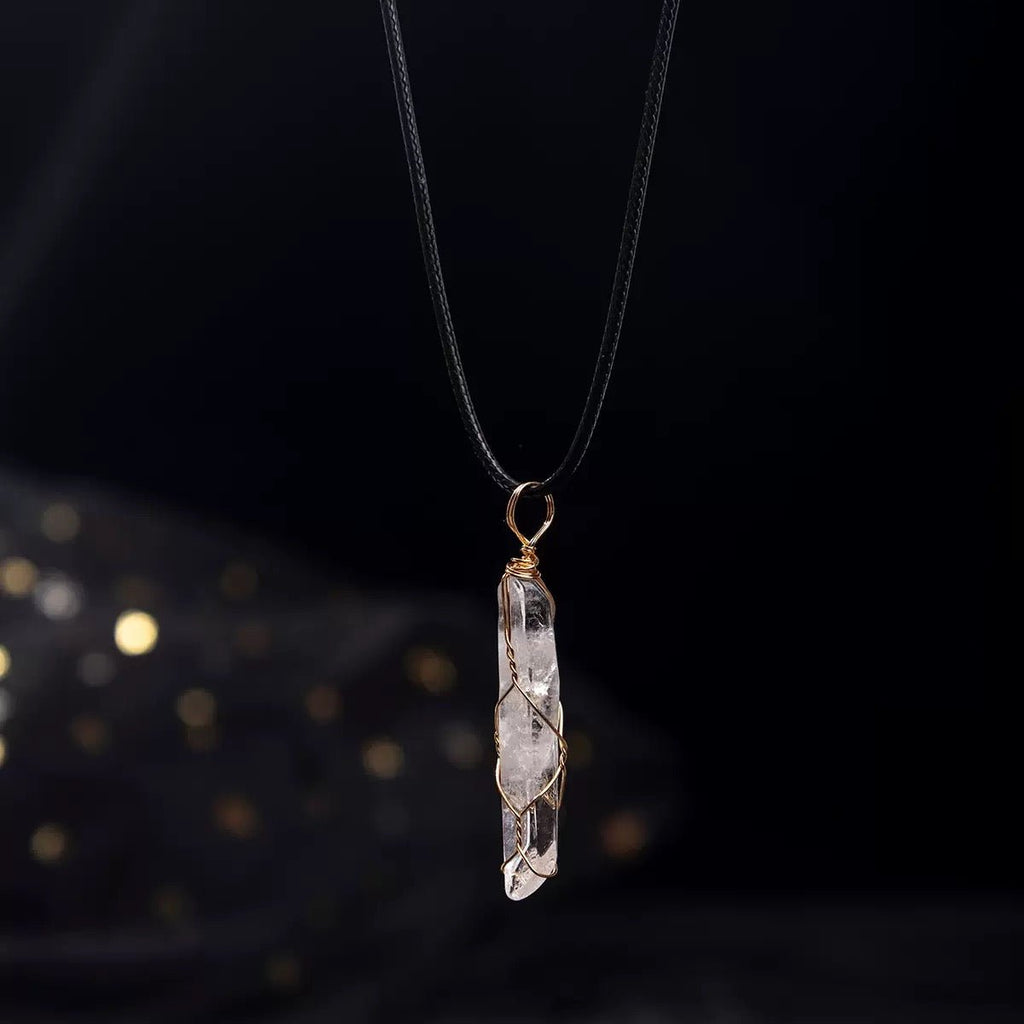 GLINN Clear Fortune Quartz Necklace - Glinn Studio