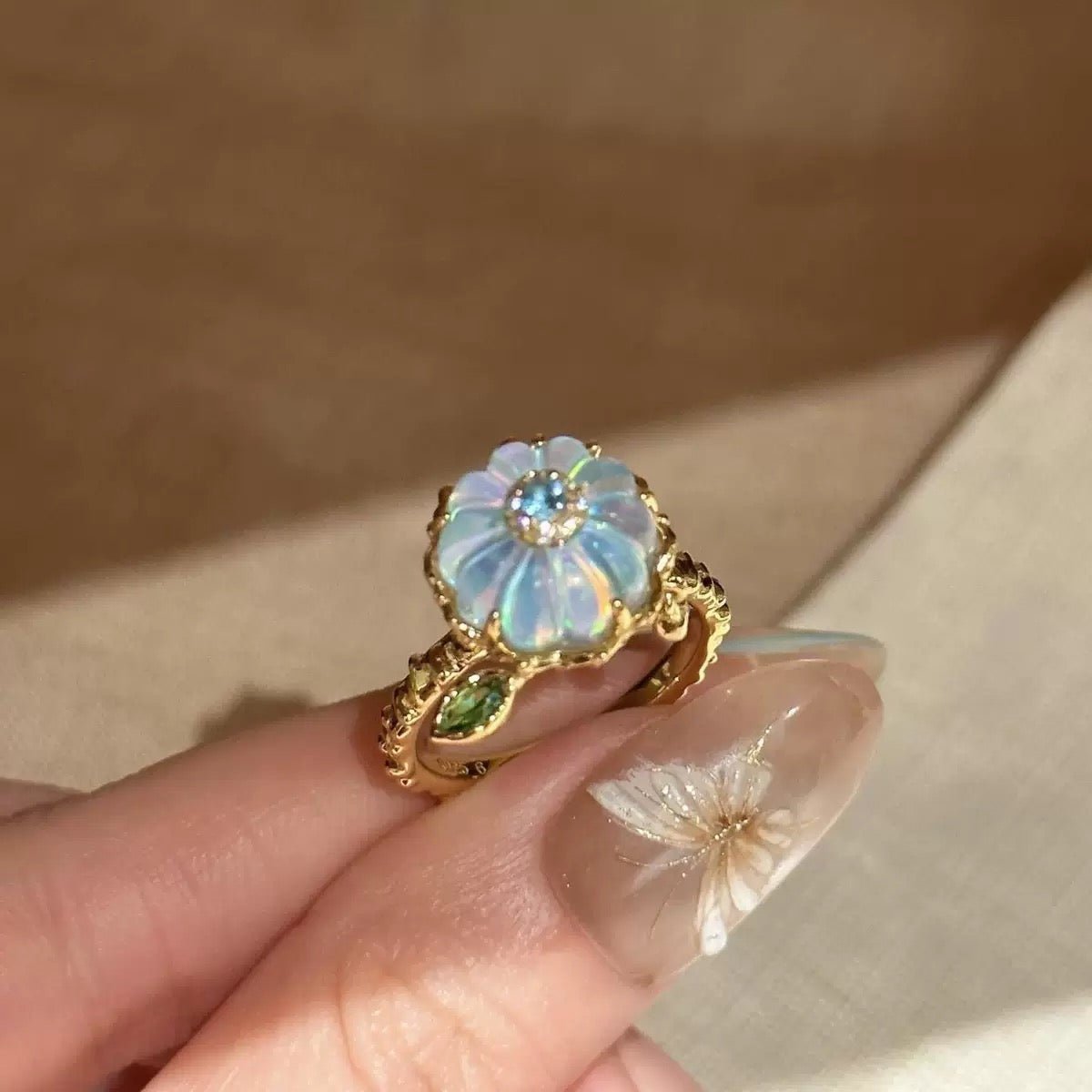 GLINN Enchanted Pumpkin Zircon Ring - Glinn Studio
