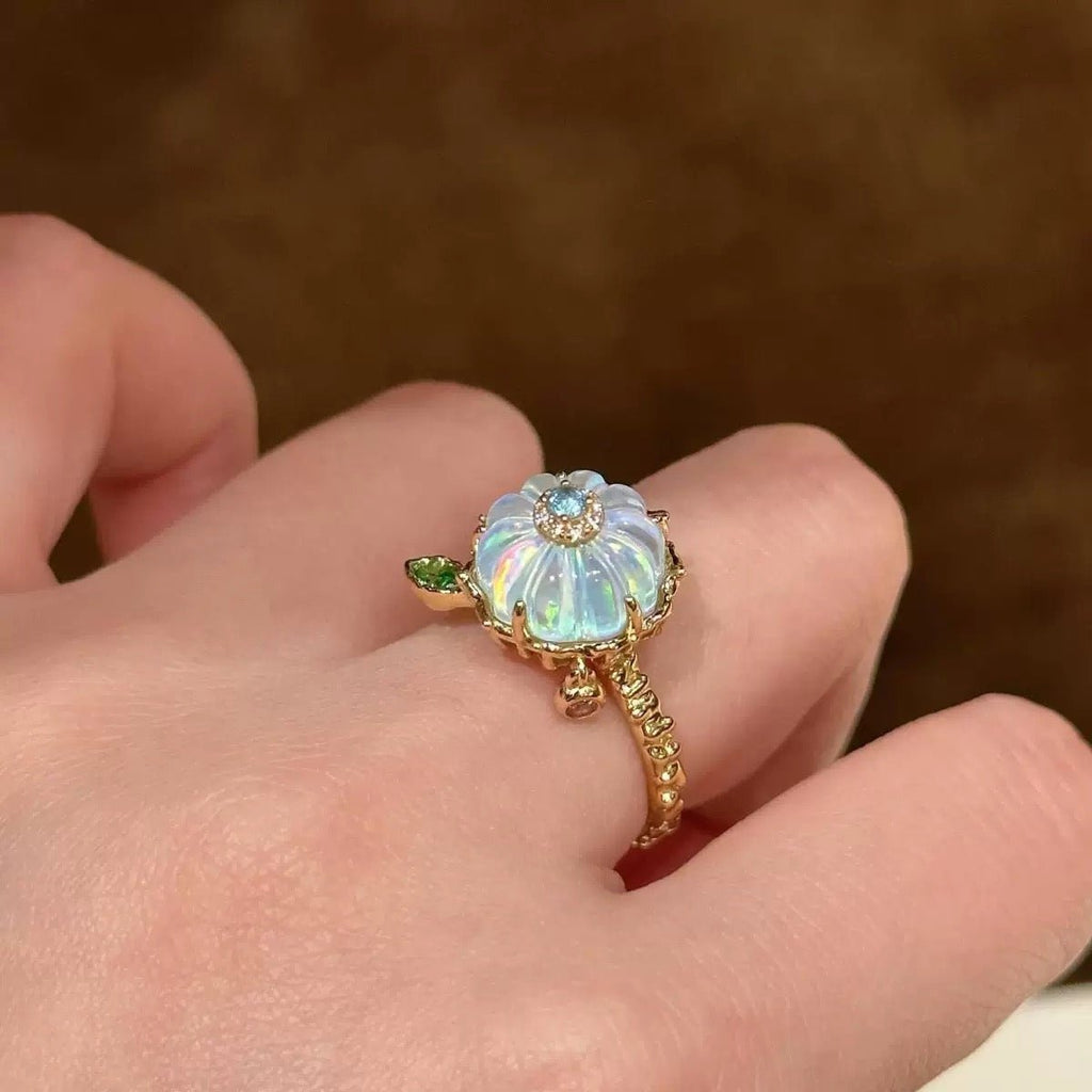 GLINN Enchanted Pumpkin Zircon Ring - Glinn Studio