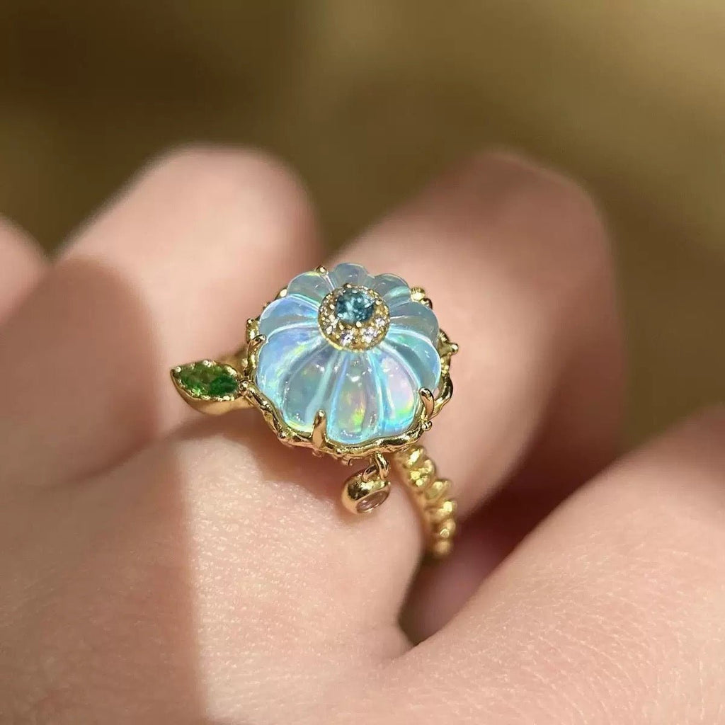 GLINN Enchanted Pumpkin Zircon Ring - Glinn Studio