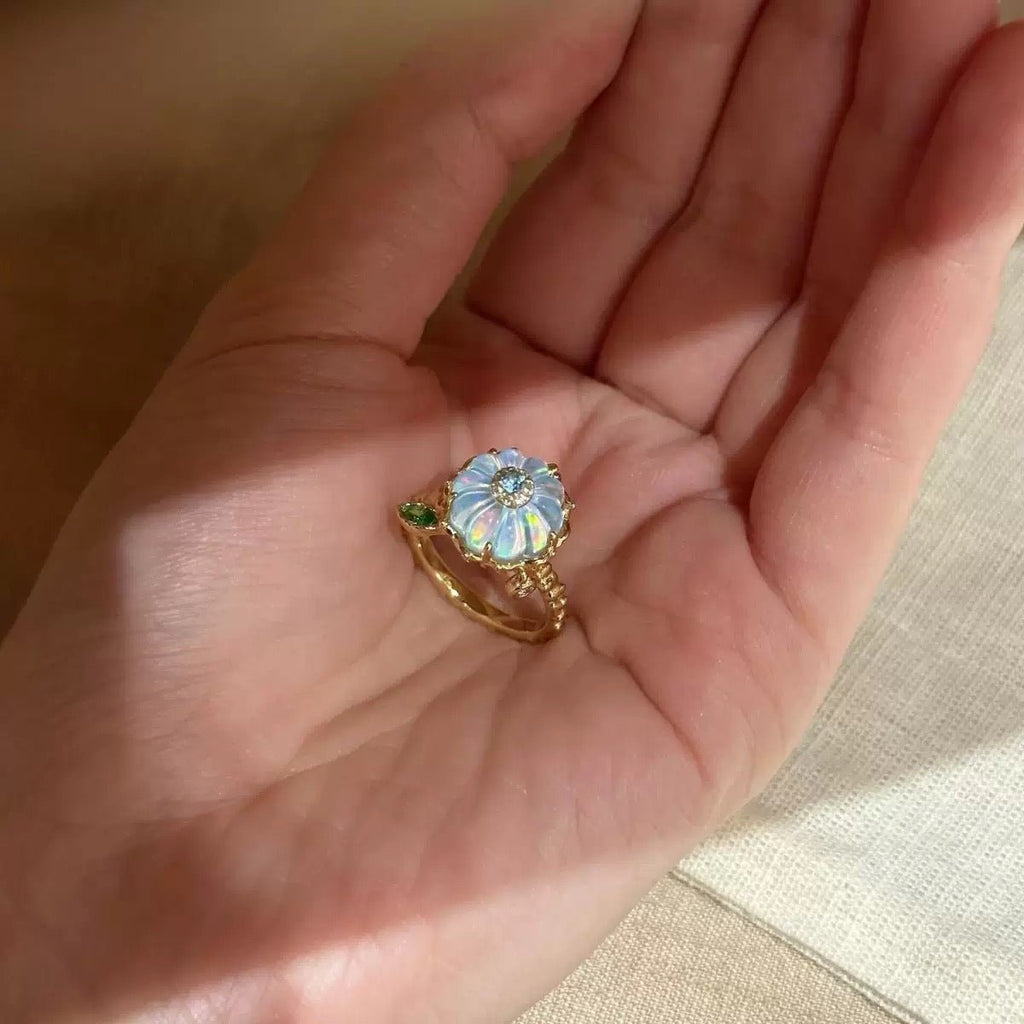 GLINN Enchanted Pumpkin Zircon Ring - Glinn Studio