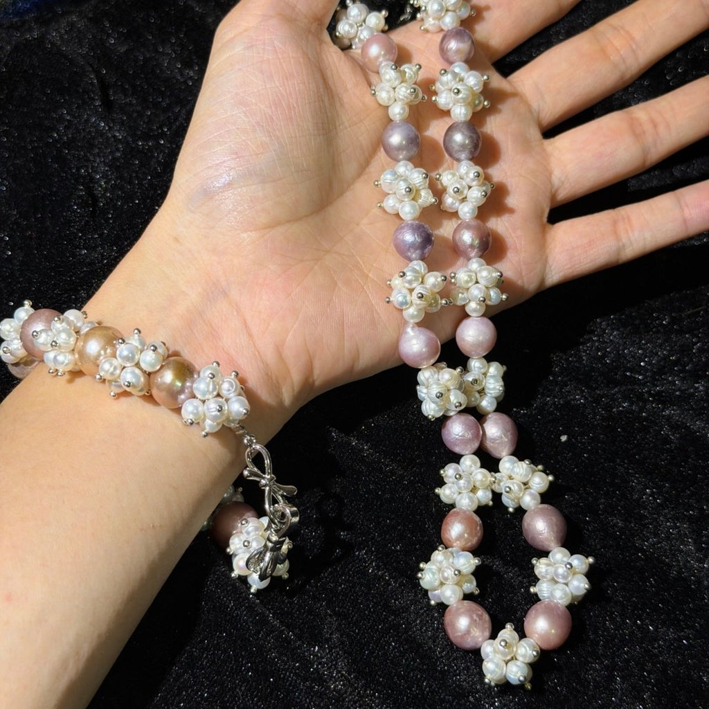 GLINN Everlasting Bloom Baroque Pearl Jewelry Set - Glinn Studio
