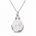 GLINN Fortune Drop Clear Quartz Necklace - Glinn Studio
