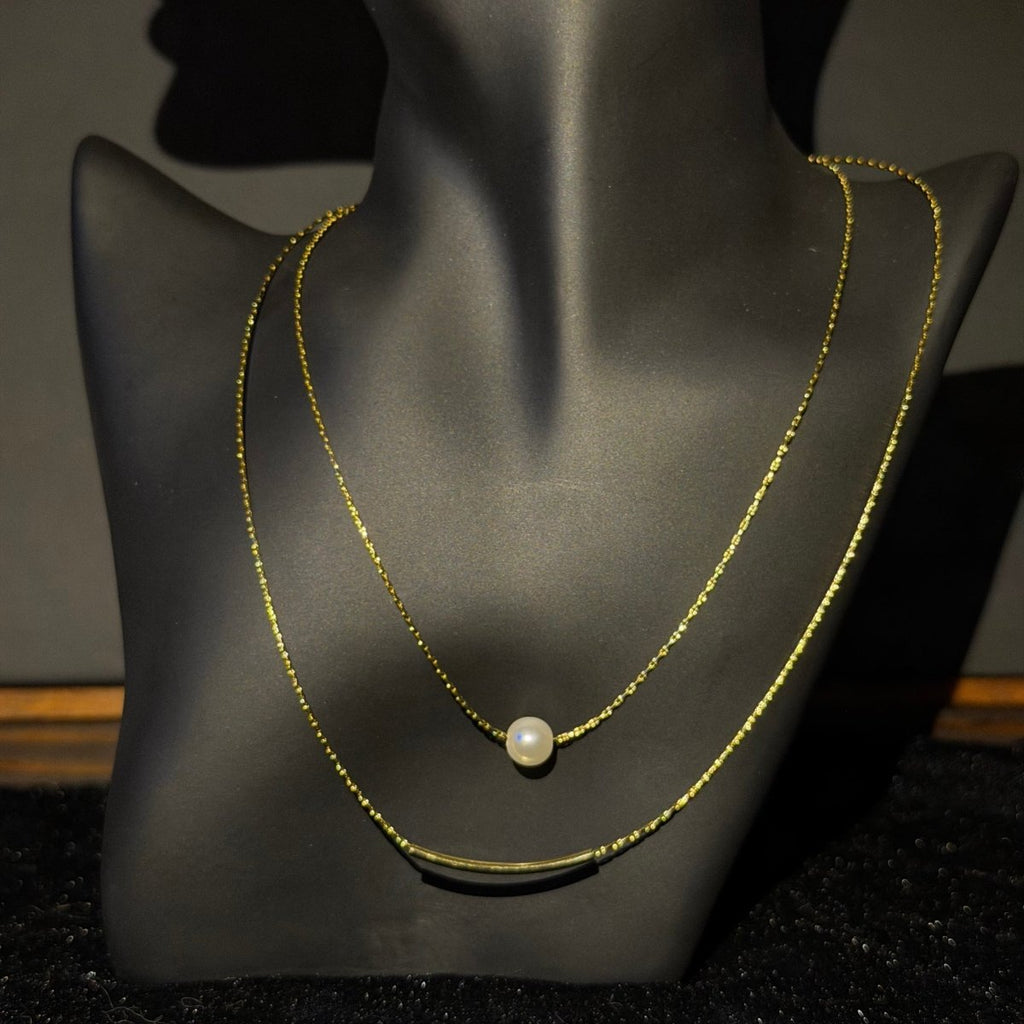 GLINN Golden Orbit Waterproof double-layer Necklace - Glinn Studio