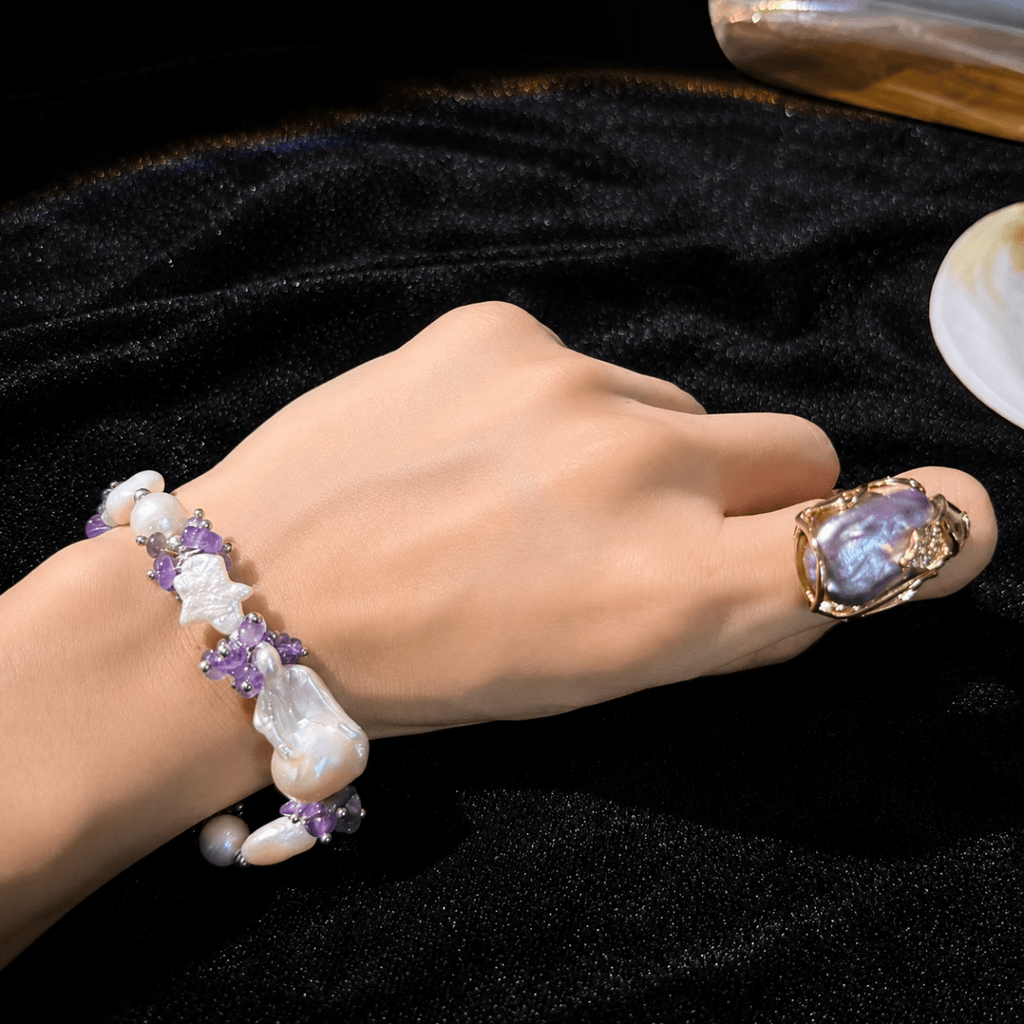 GLINN Lavender Tide Pearl Bracelet Limited Edition - Glinn Studio