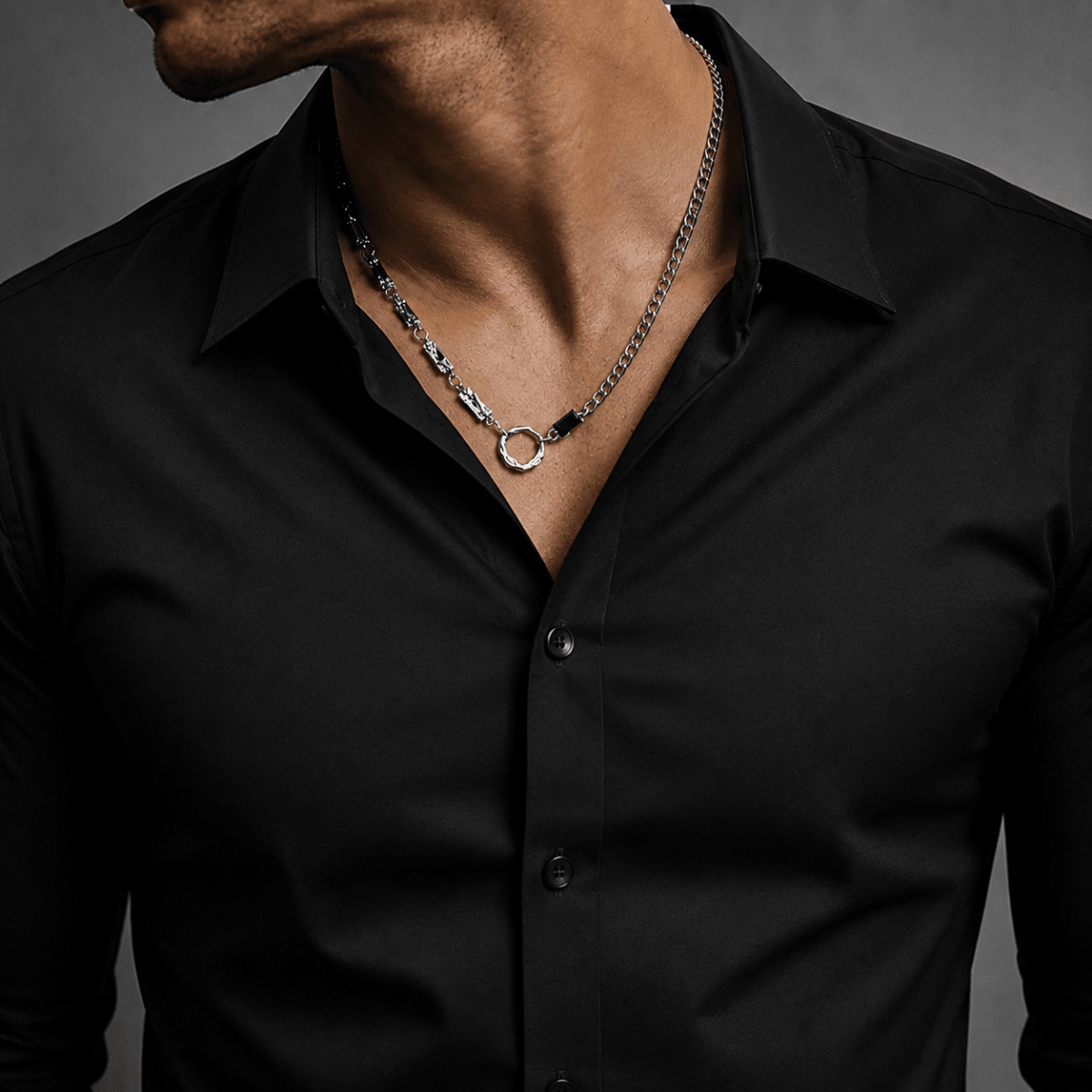 GLINN Men’s Power Stainless Steel Necklace - Glinn Studio