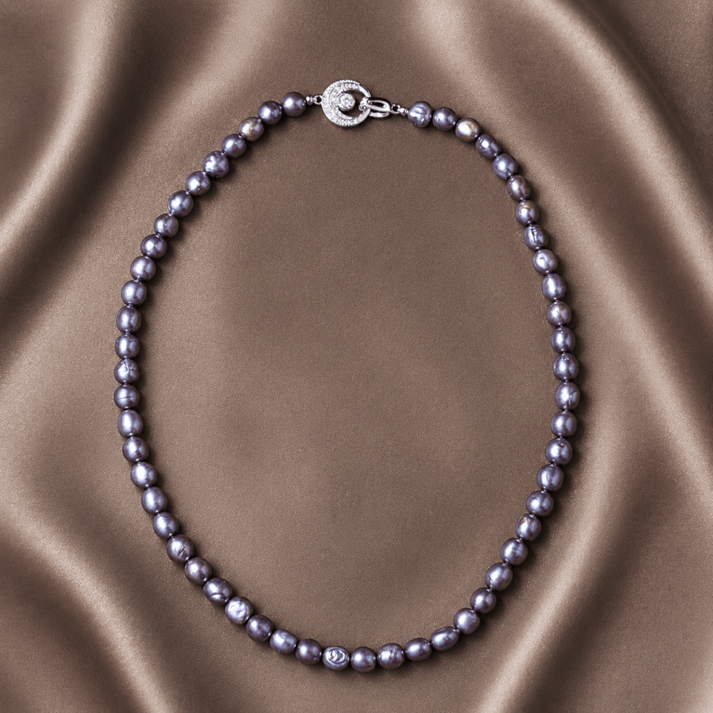 GLINN Moonlit Violet Pearl Necklace Limited Edition - Glinn Studio