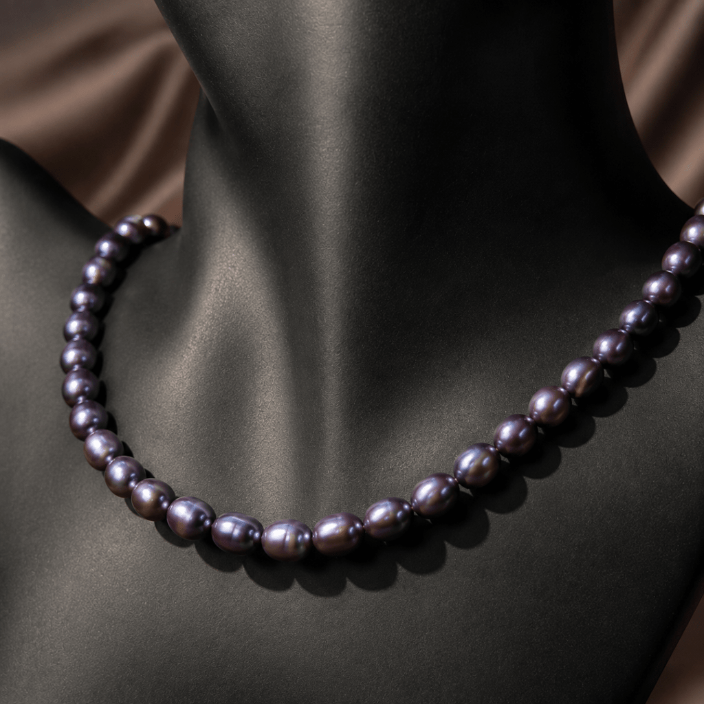 GLINN Moonlit Violet Pearl Necklace Limited Edition - Glinn Studio