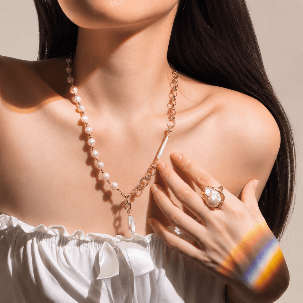 GLINN Pearl Élan Baroque Ring - Glinn Studio