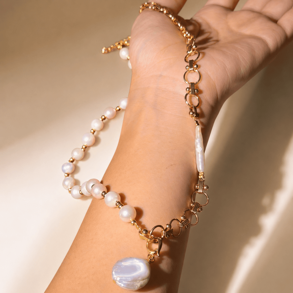 GLINN Riviera Baroque Pearl Necklace Limited Edition - Glinn Studio