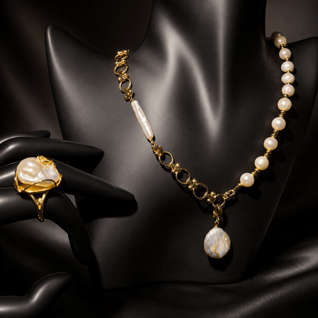 GLINN Riviera Baroque Pearl Necklace Limited Edition - Glinn Studio