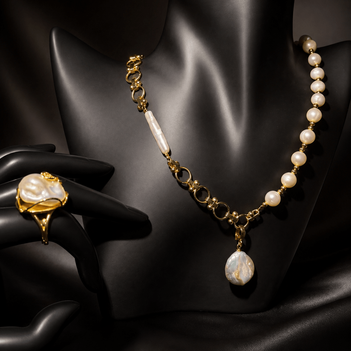GLINN Riviera Baroque Pearl Necklace Limited Edition - Glinn Studio