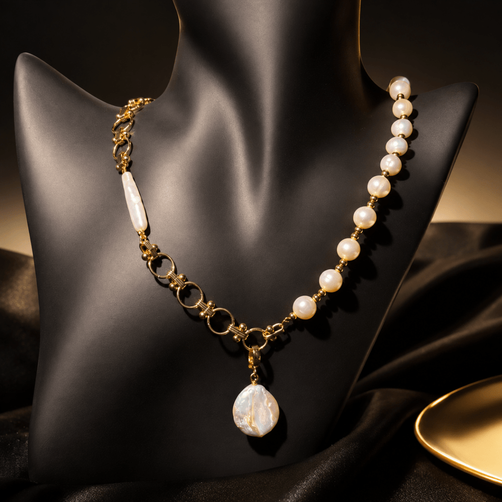 GLINN Riviera Baroque Pearl Necklace Limited Edition - Glinn Studio