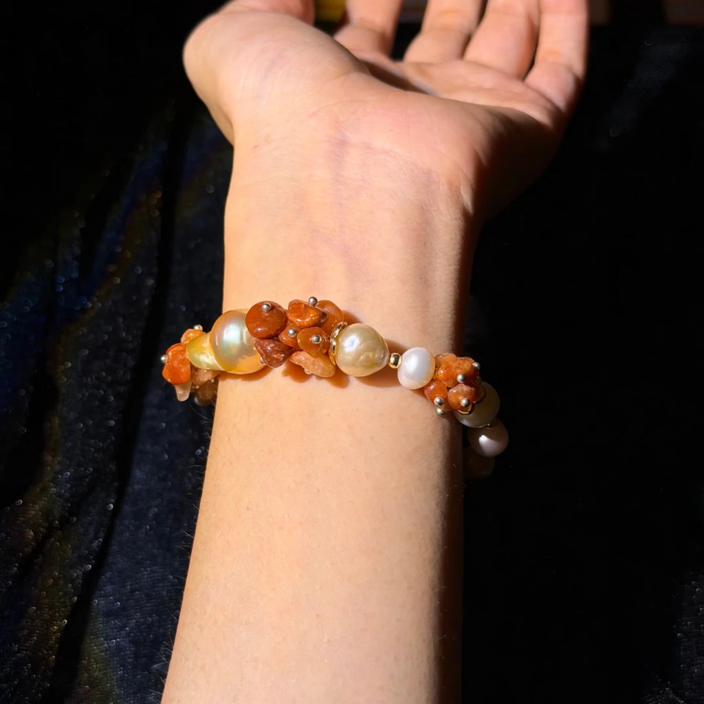 GLINN Romance at Dusk Pearl Bracelet - Glinn Studio