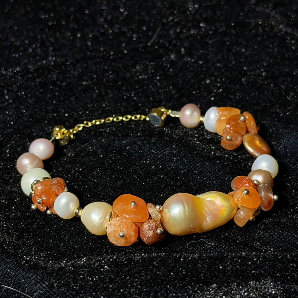 GLINN Romance at Dusk Pearl Bracelet - Glinn Studio