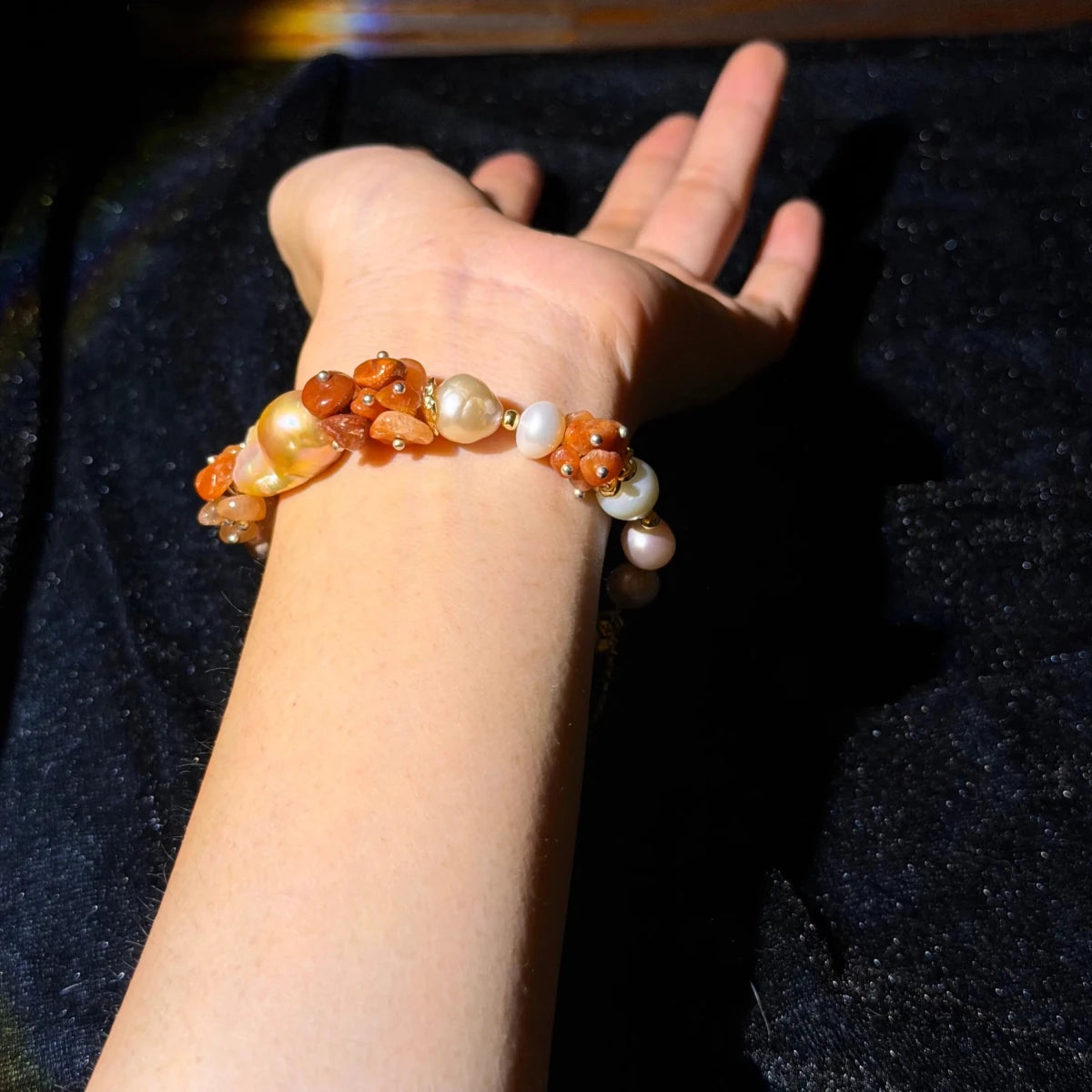 GLINN Romance at Dusk Pearl Bracelet - Glinn Studio
