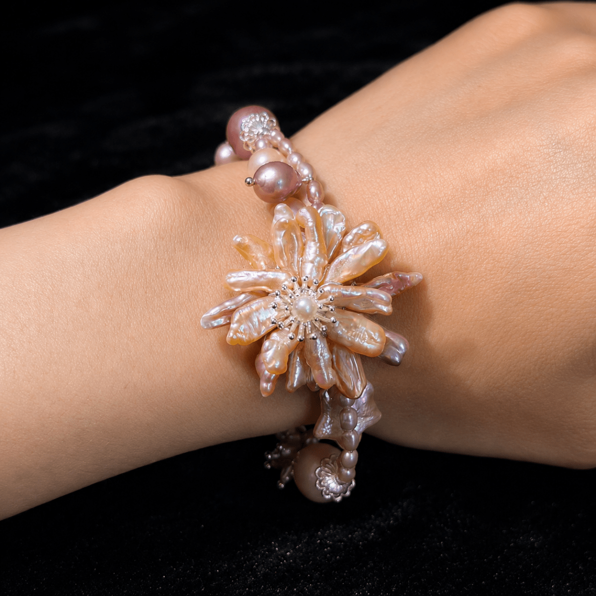 GLINN Rosé Soleil Pearl Bracelet Limited Edition - Glinn Studio