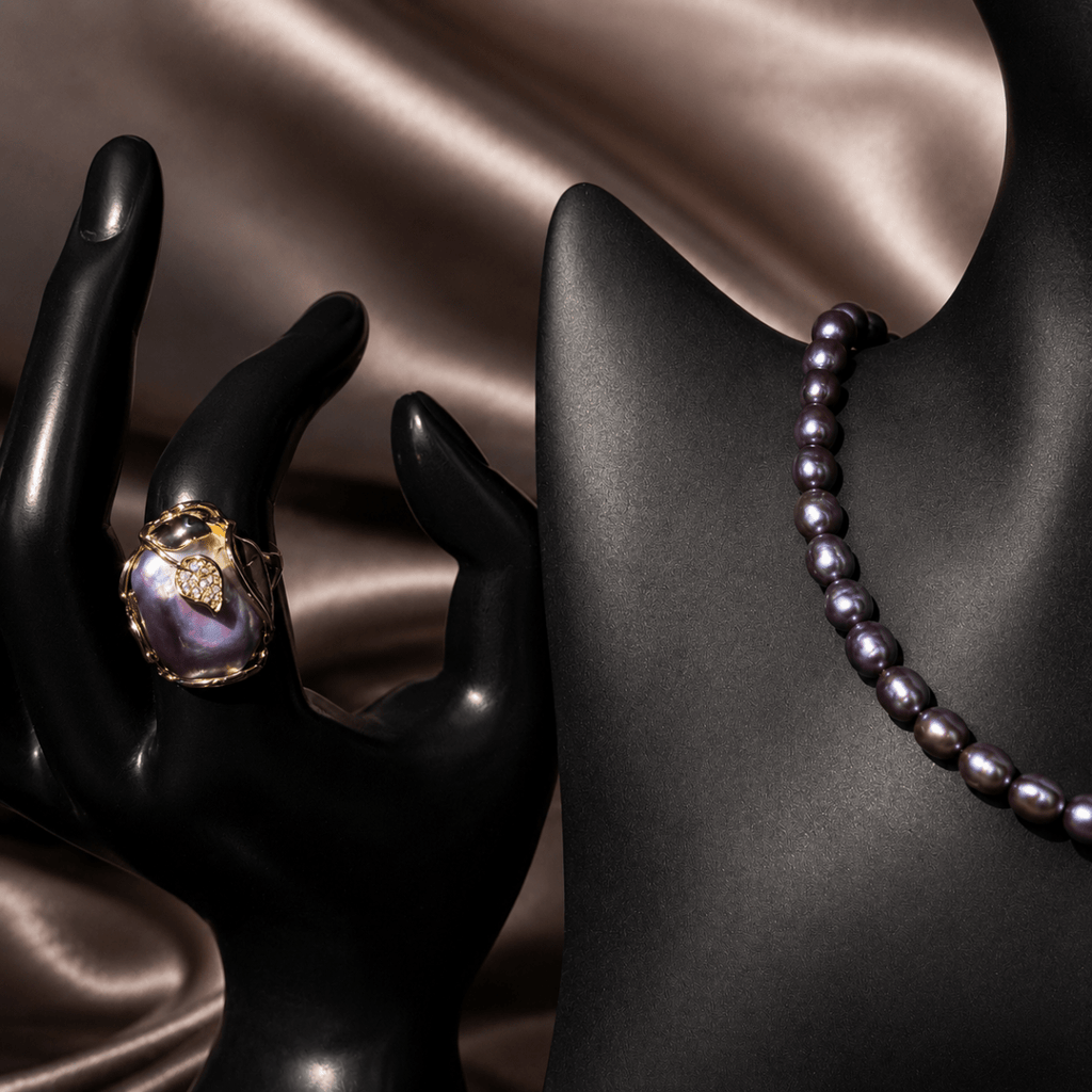 GLINN Violet Muse Baroque Pearl Ring - Glinn Studio