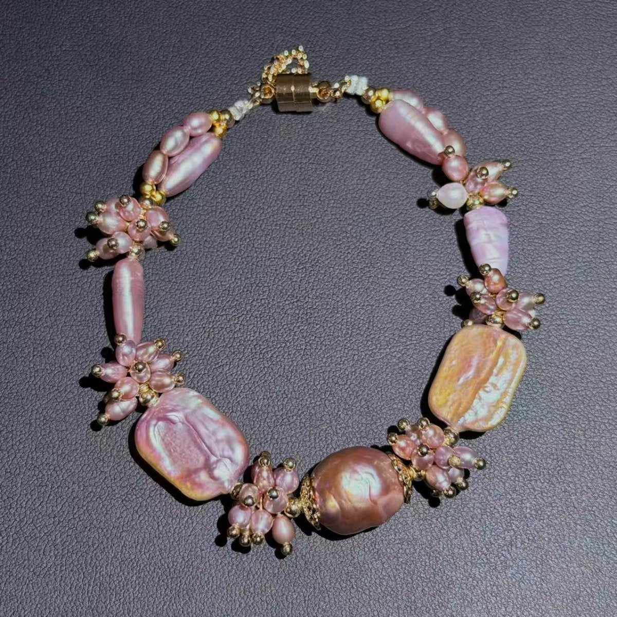 Hampton Court Rose Garden Baroque Pearl Bracelet - Glinn Studio