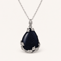 Midnight Tide Navy Shimmer Necklace - Glinn Studio