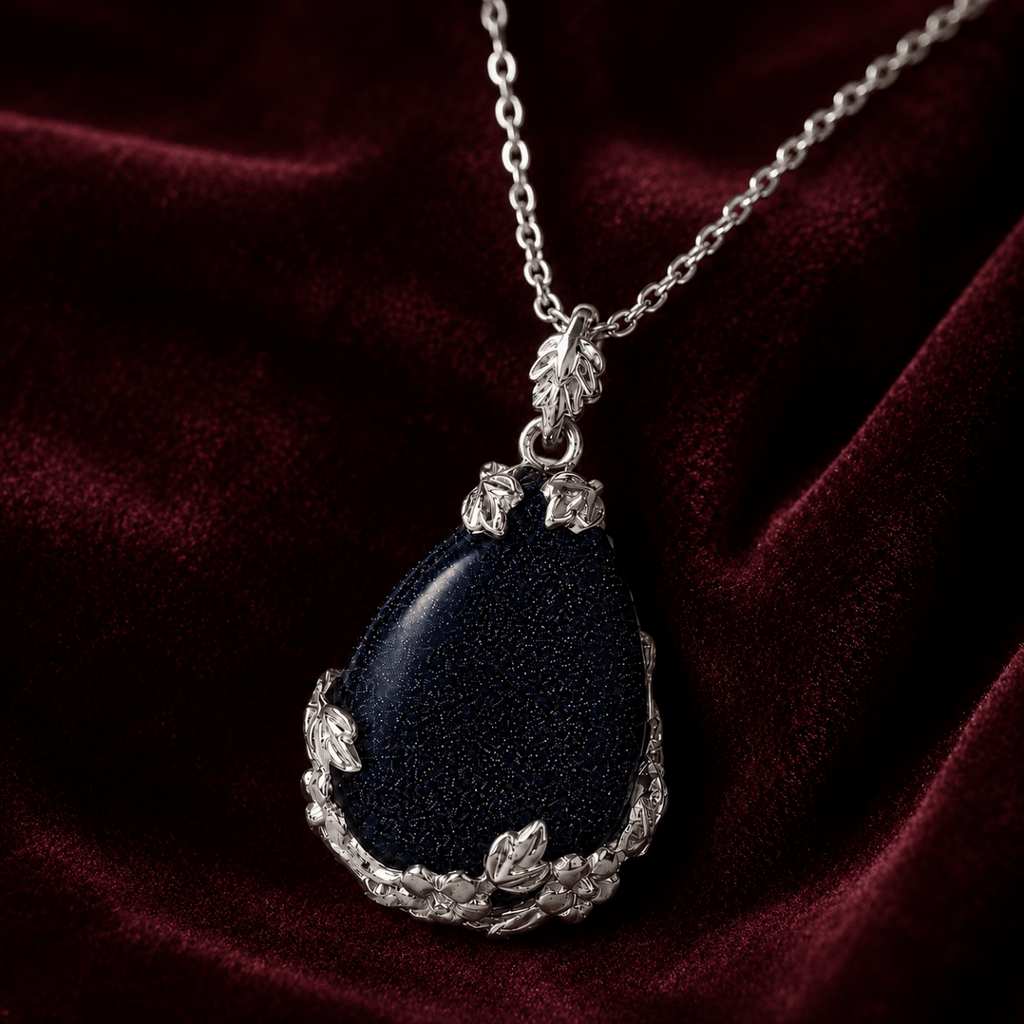 Midnight Tide Navy Shimmer Necklace - Glinn Studio