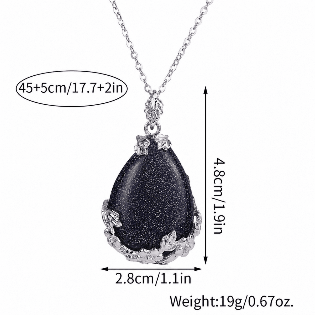 Midnight Tide Navy Shimmer Necklace - Glinn Studio