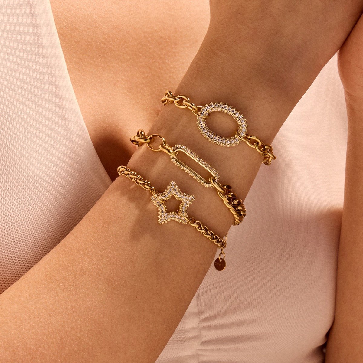 Waterproof bracelets oval shape & star shape & rectangle shape - Glinn Studio