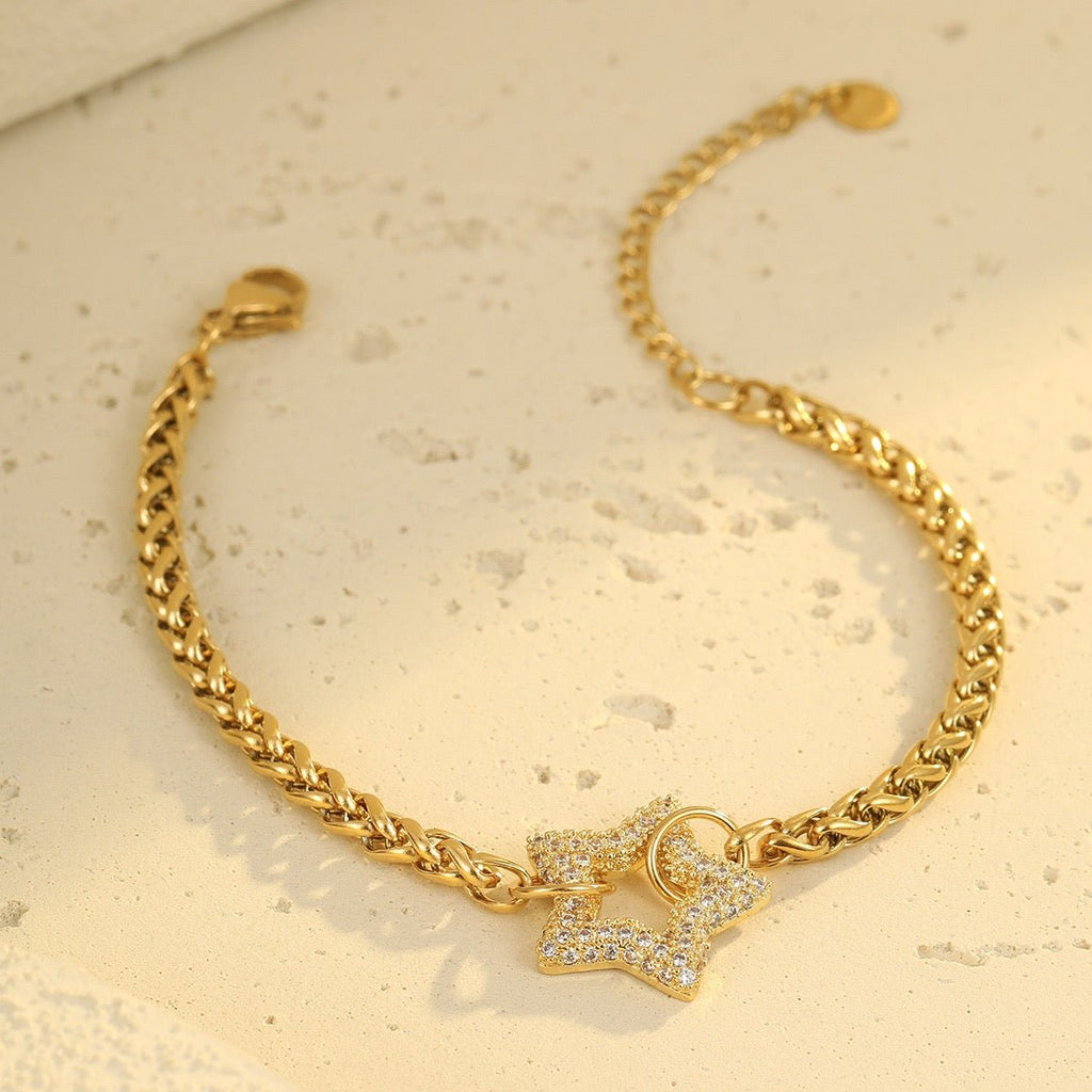 Waterproof bracelets oval shape & star shape & rectangle shape - Glinn Studio
